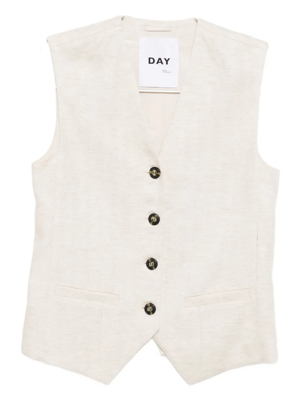 Day Birger Et Mikkelsen Palmer Tweed Vest In Neutral