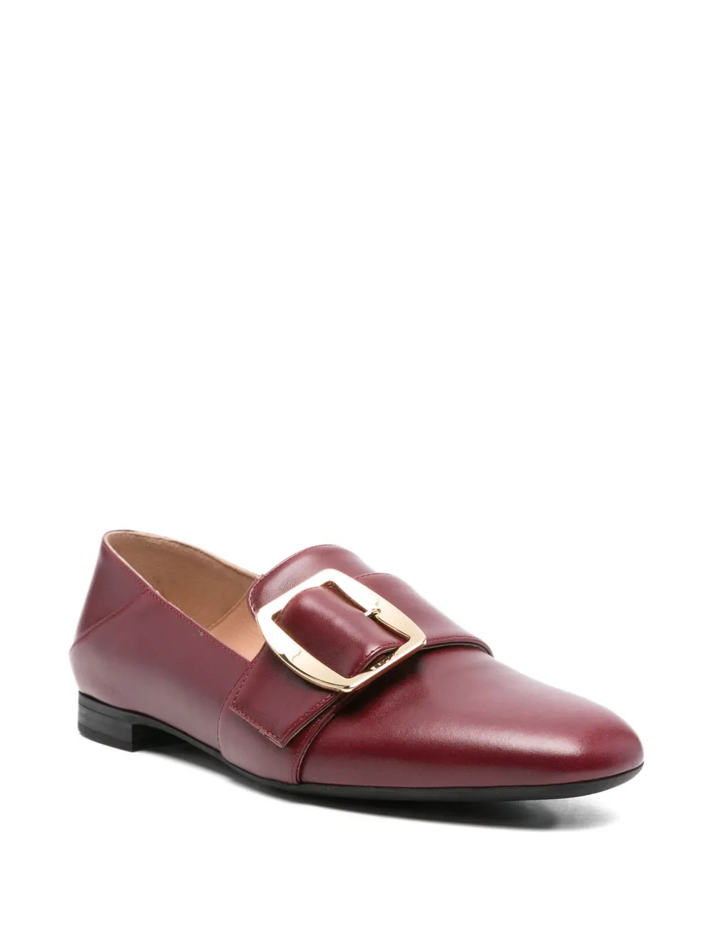 Bally buckle-detail leather loafers - Rood