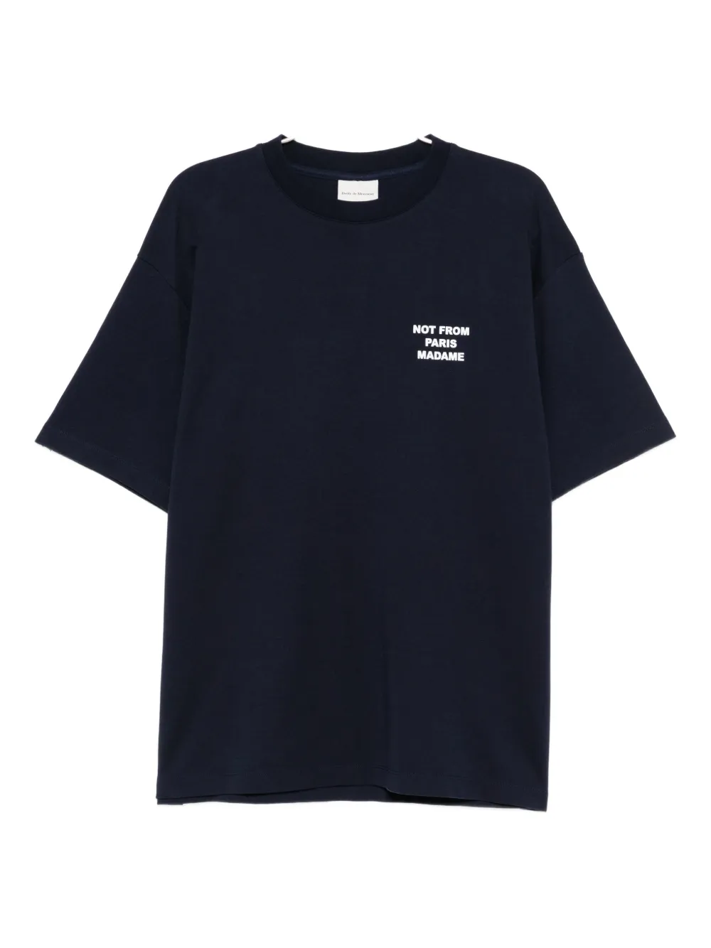 Drôle De Monsieur T-shirt met logoprint Blauw