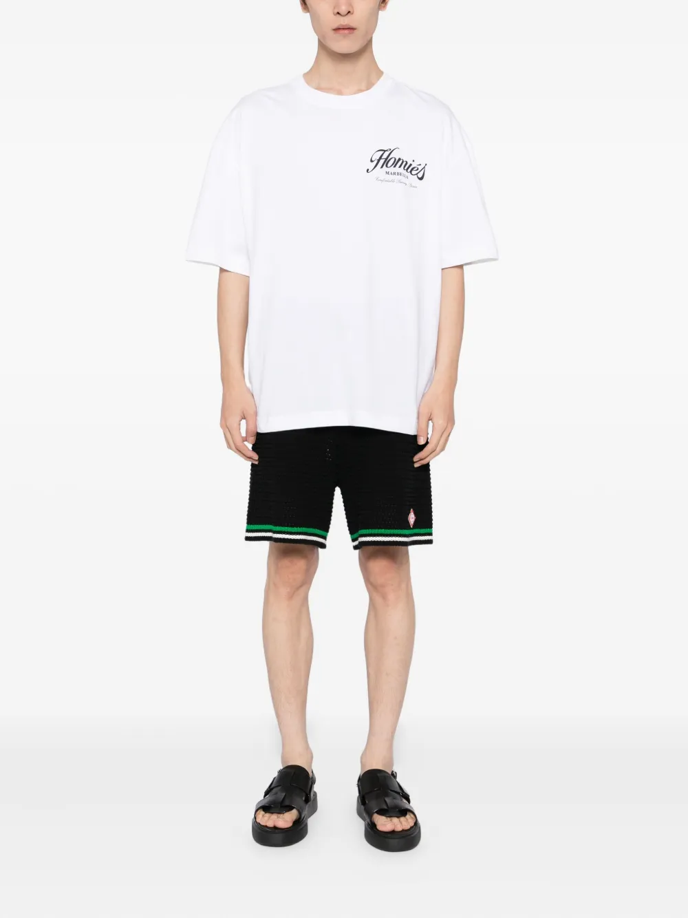 HOMIES MARBELLA T-shirt met logoprint - Wit