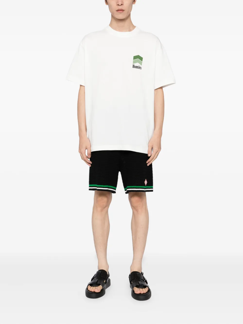 HOMIES MARBELLA T-shirt met logoprint - Wit