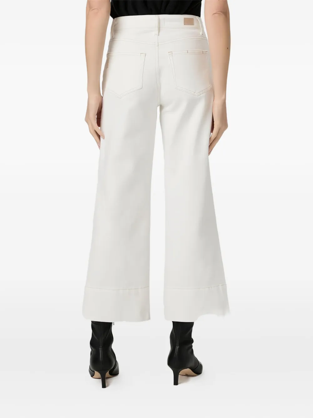 PAIGE Anessa jeans met opgestikte paspelzak Wit