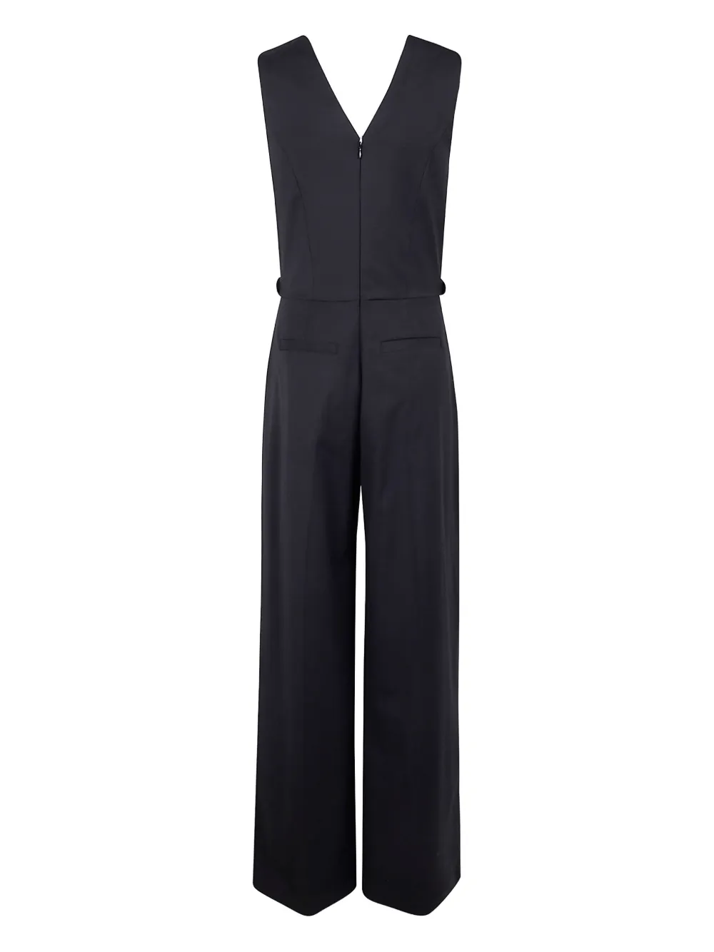 Blugirl V-neck belted jumpsuit - Zwart