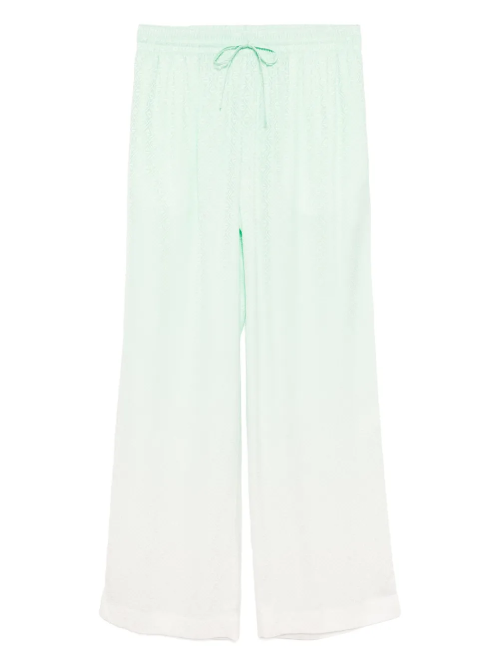 Casablanca Broek met jacquard Groen