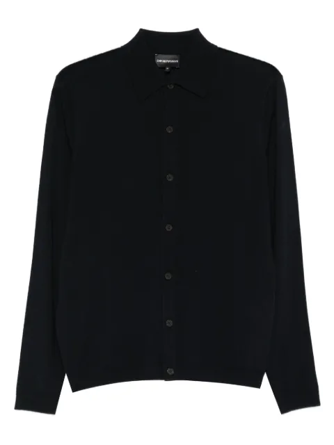 Emporio Armani button-front wool cardigan