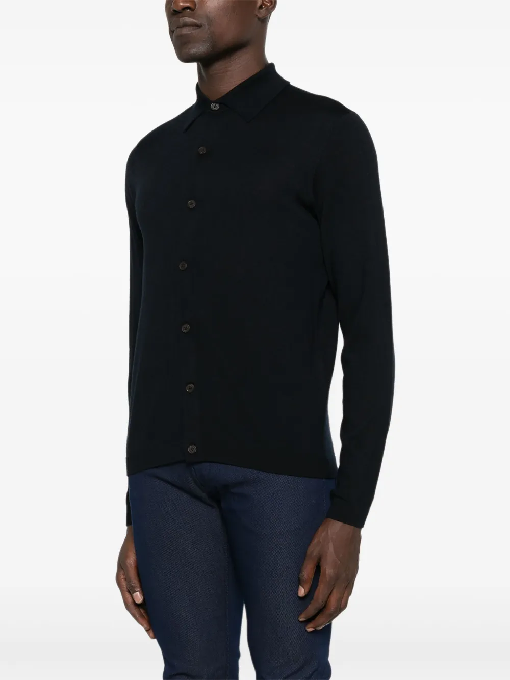 Emporio Armani Vest met knopen Blauw