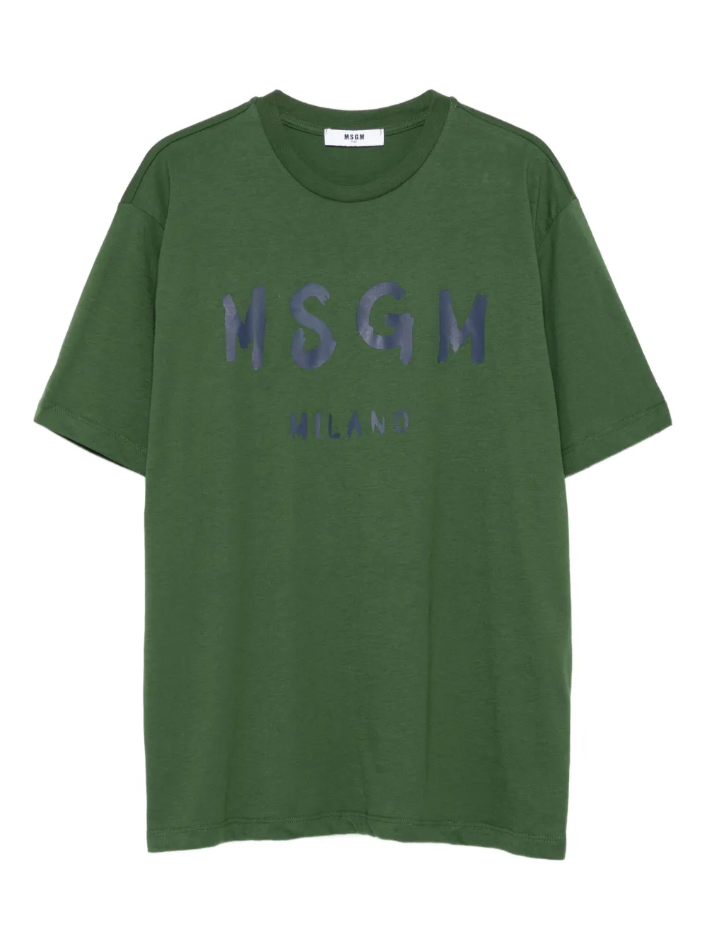 MSGM Kids logo-print cotton T-shirt | Green | Image 1