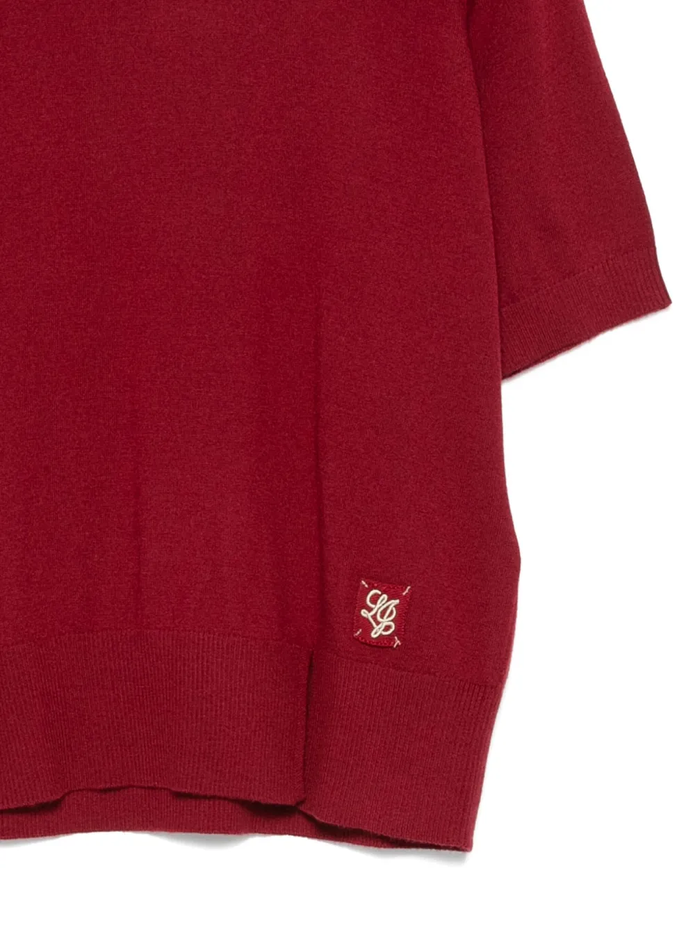Liu •jo Logo-patch T-shirt In Brown