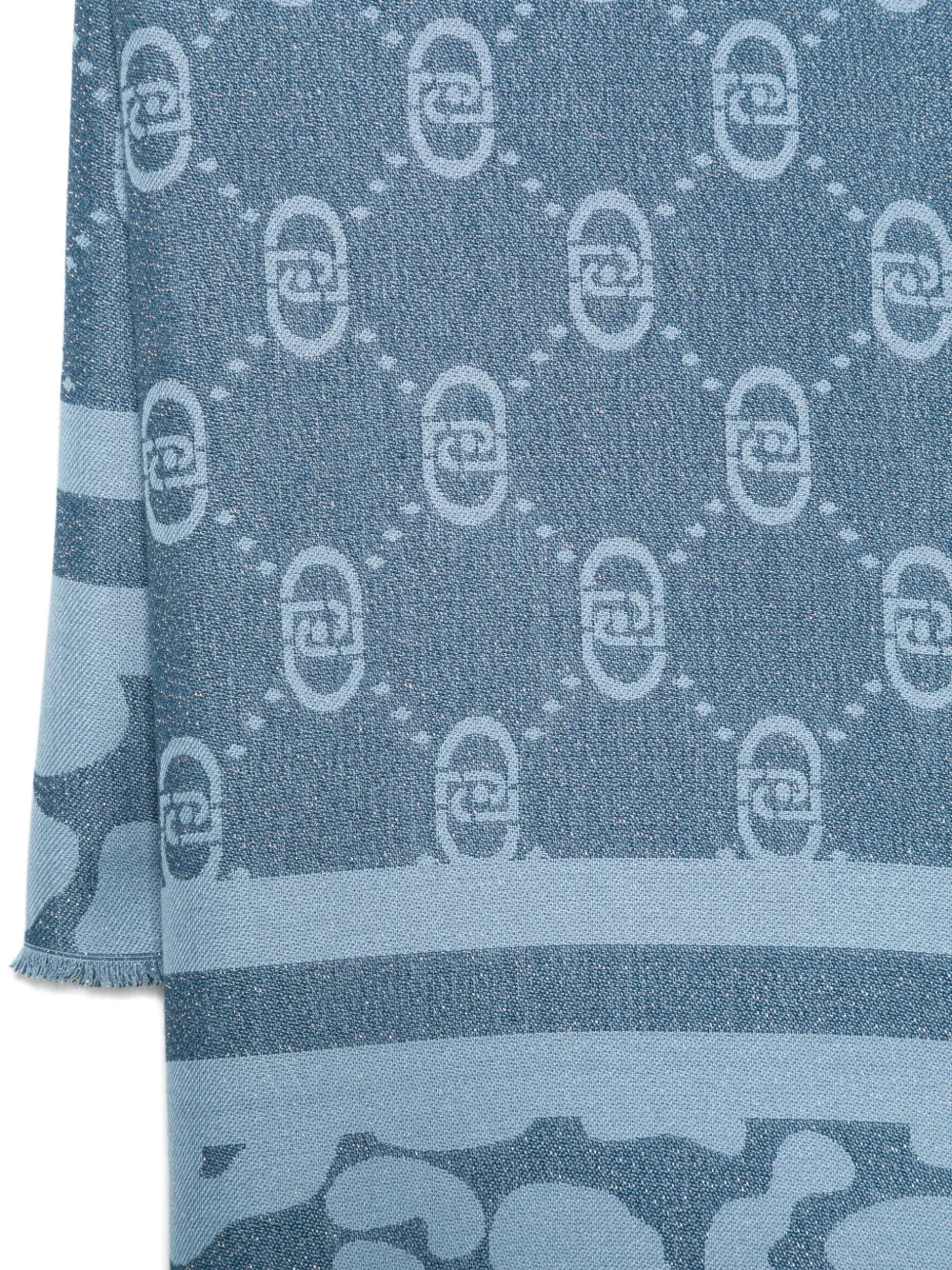 LIU JO Sjaal met logo - Blauw