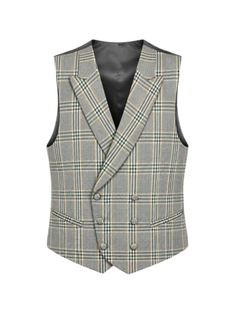 ETIEM TEXTIL S.L. check-pattern double-breasted waistcoat