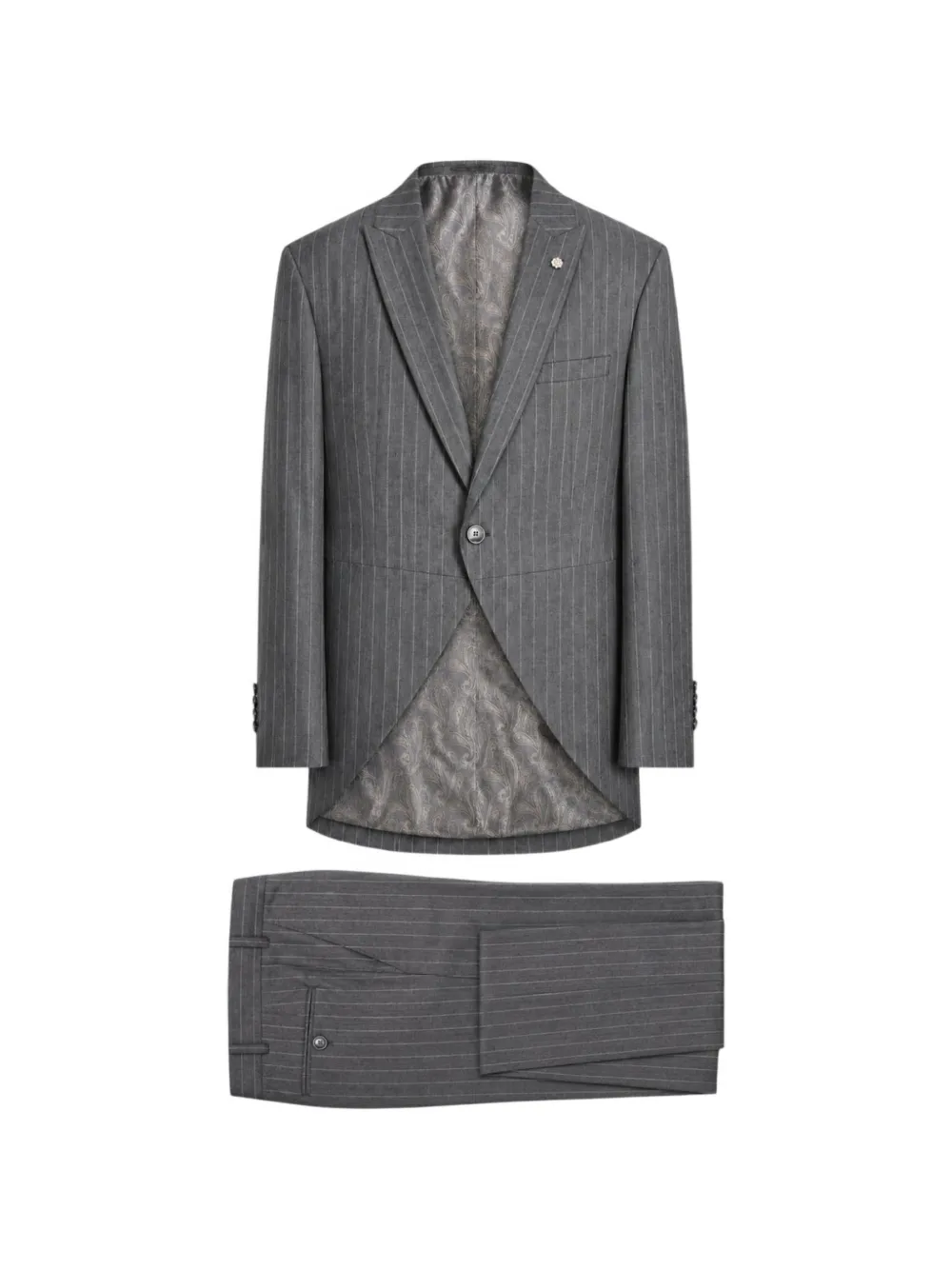 ROBERTO VINCENTI pinstripe-pattern single-breasted suit - Grigio