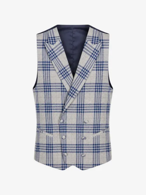 ETIEM TEXTIL S.L. check-pattern double-breasted waistcoat