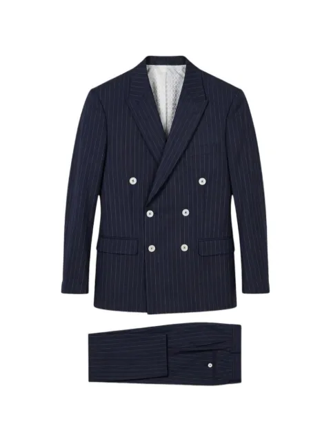 RAMON SANJURJO pinstripe double-breasted suit