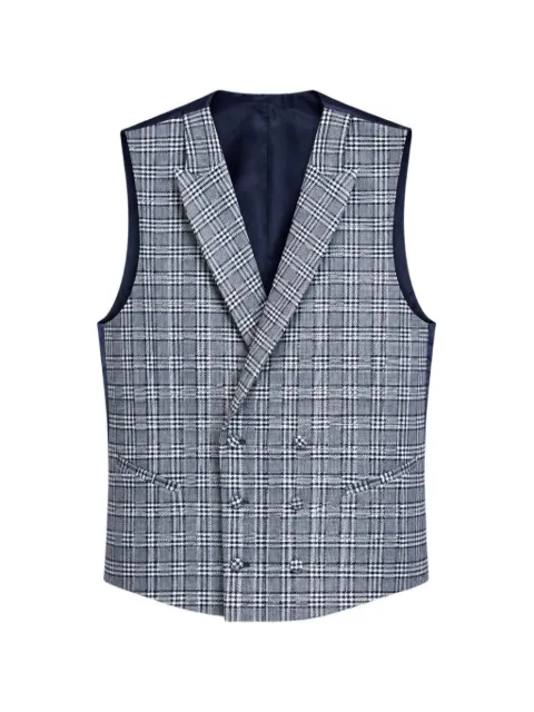 ETIEM TEXTIL S.L. check-pattern double-breasted waistcoat