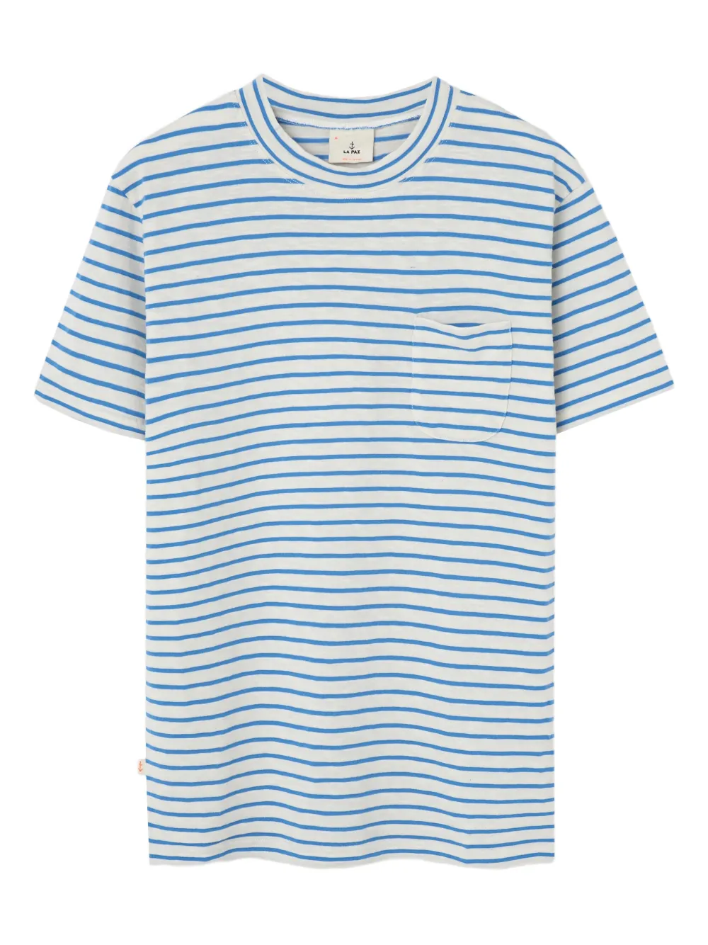 LA PAZ striped pocket T-shirt | Blue | Image 1