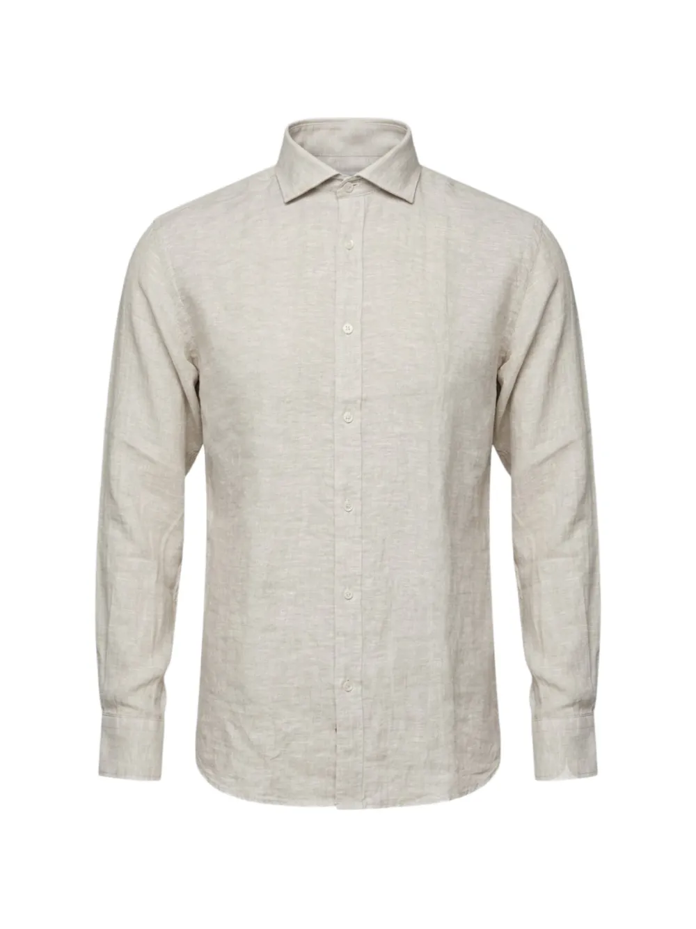 Alley Docks 963 long-sleeve linen shirt - Nude