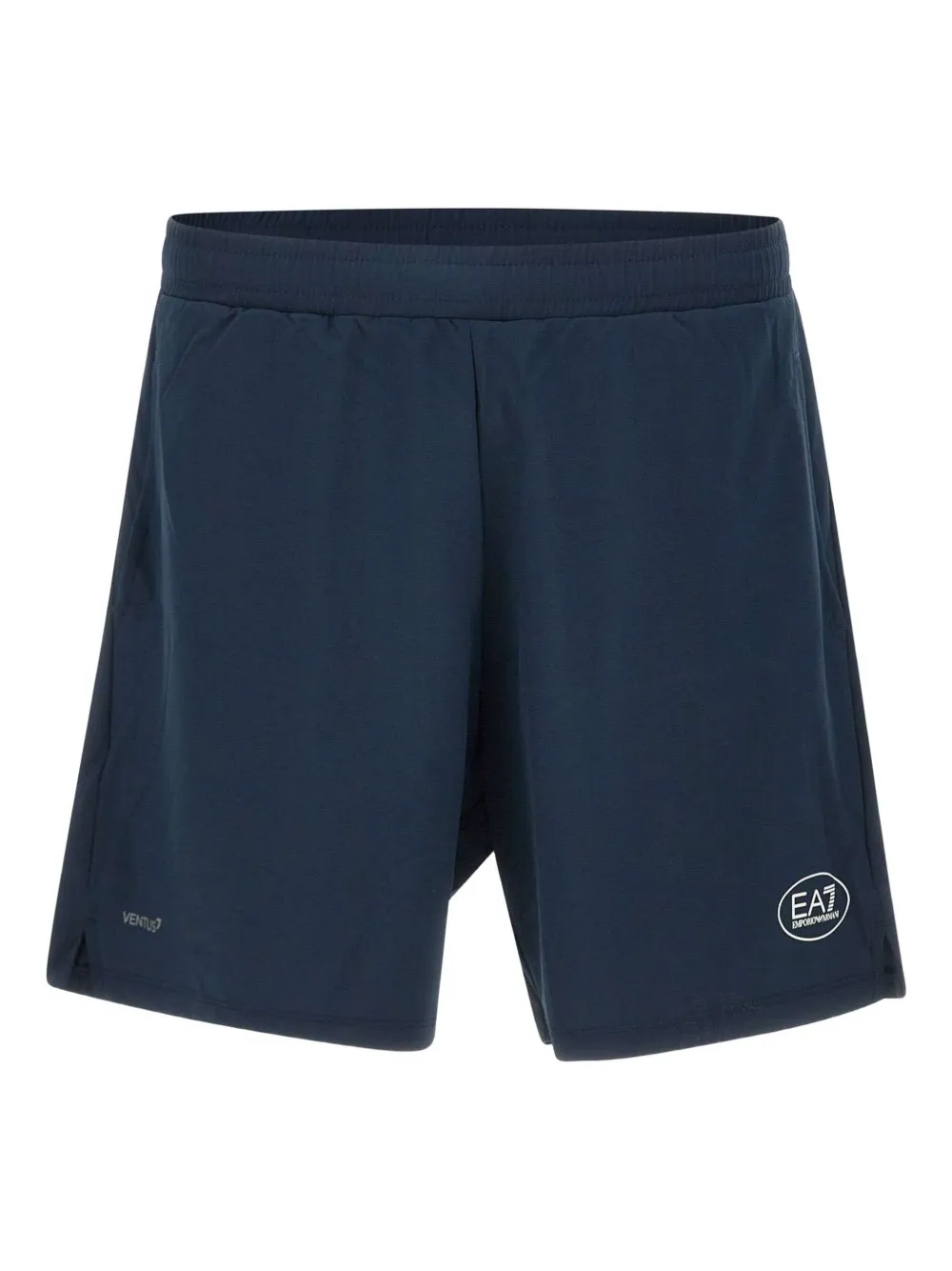 Ea7 Emporio Armani logo-embellished elasticated-waist shorts Blauw