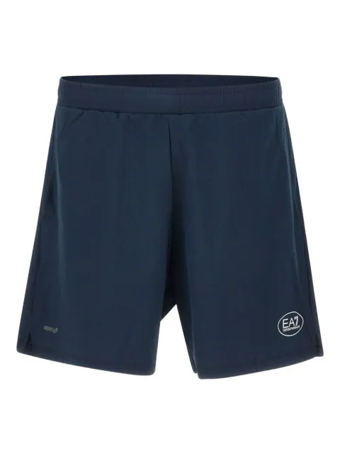 Ea7 Emporio Armani logo-embellished elasticated-waist shorts