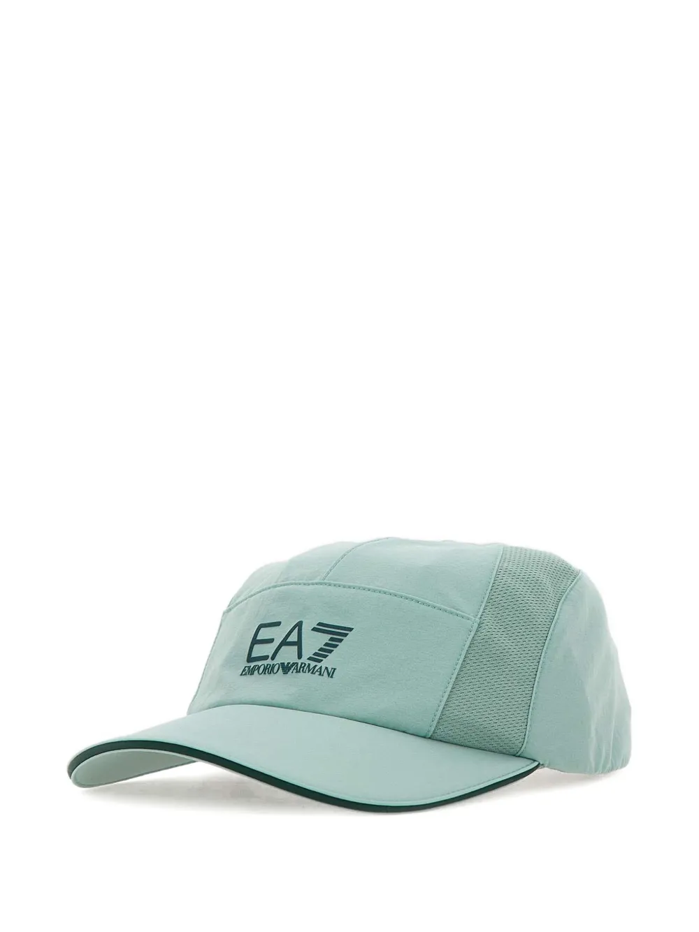 panelled logo baseball cap