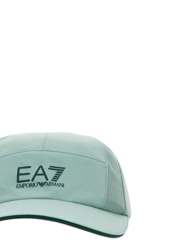 Ea7 Emporio Armani Panelled Logo Baseball Cap Blue FARFETCH IL