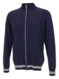 Eleventy stand-up collar zip-up cardigan - Blue