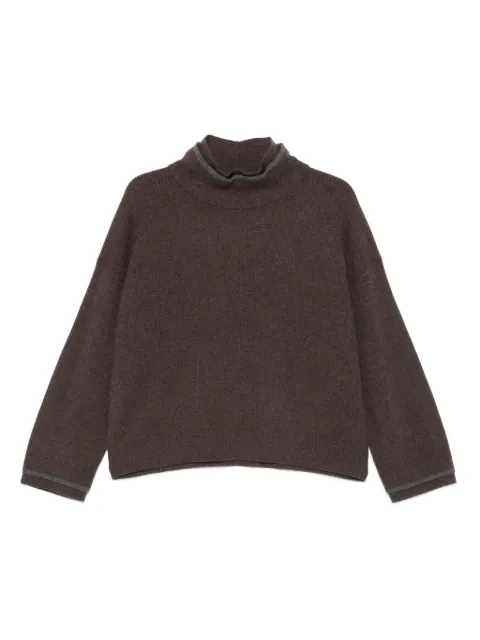 Brunello Cucinelli ribbed high-neck jumper