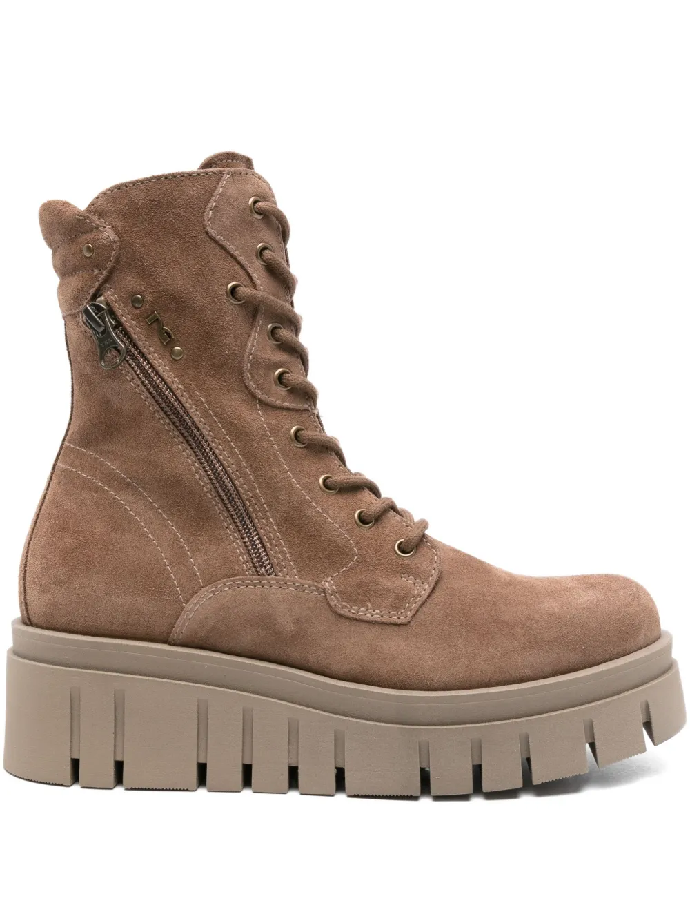 Nero Giardini 60mm Zip-deail Boots In Neutral