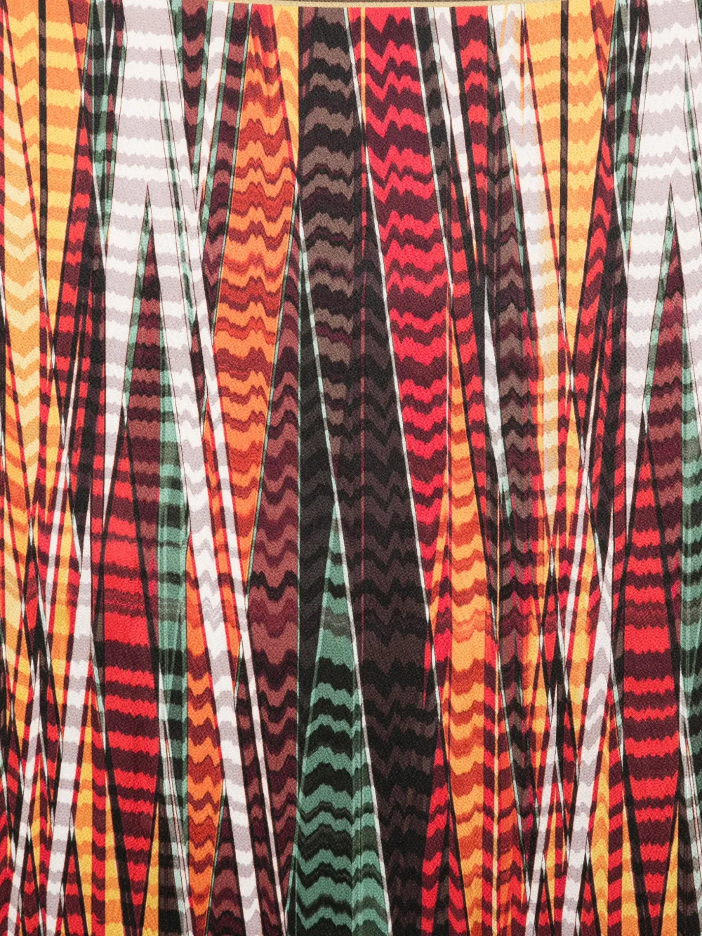 Missoni Abstract-pattern Silk Scarf In Red
