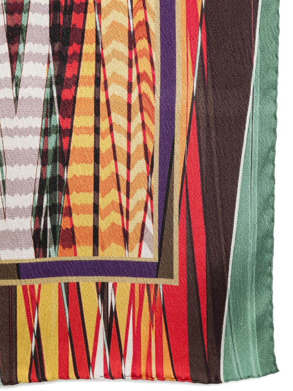 Missoni Abstract-pattern Silk Scarf In Red