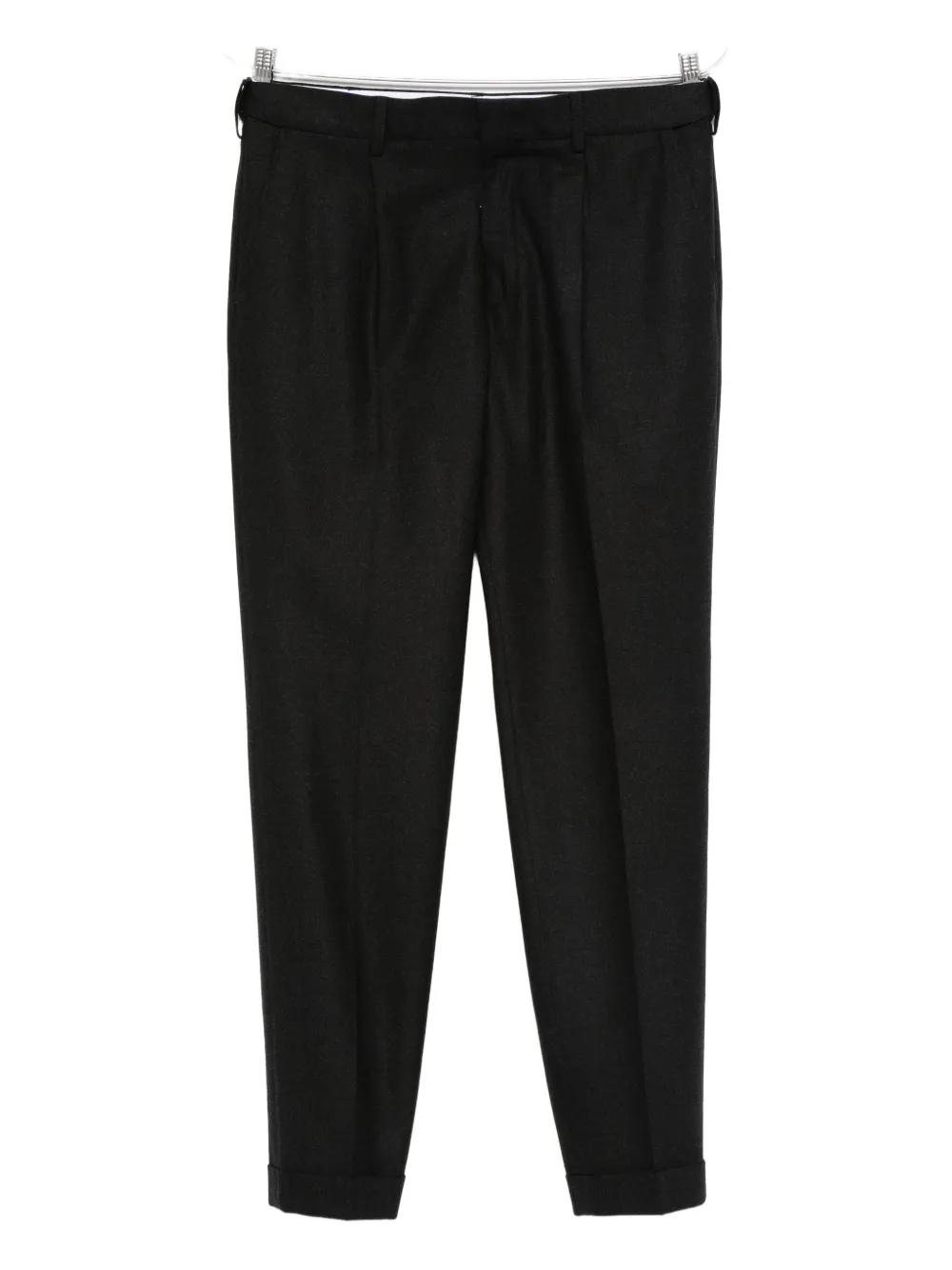 Cellar Door Cambridge Trousers Cuffed Hems In Black