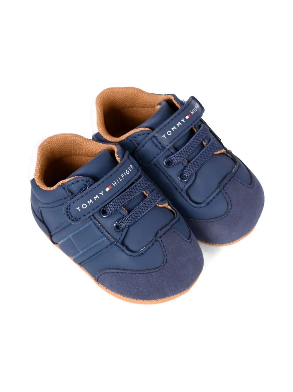 Tommy Hilfiger Junior Babies' Strap Detail Sneakers In Blue