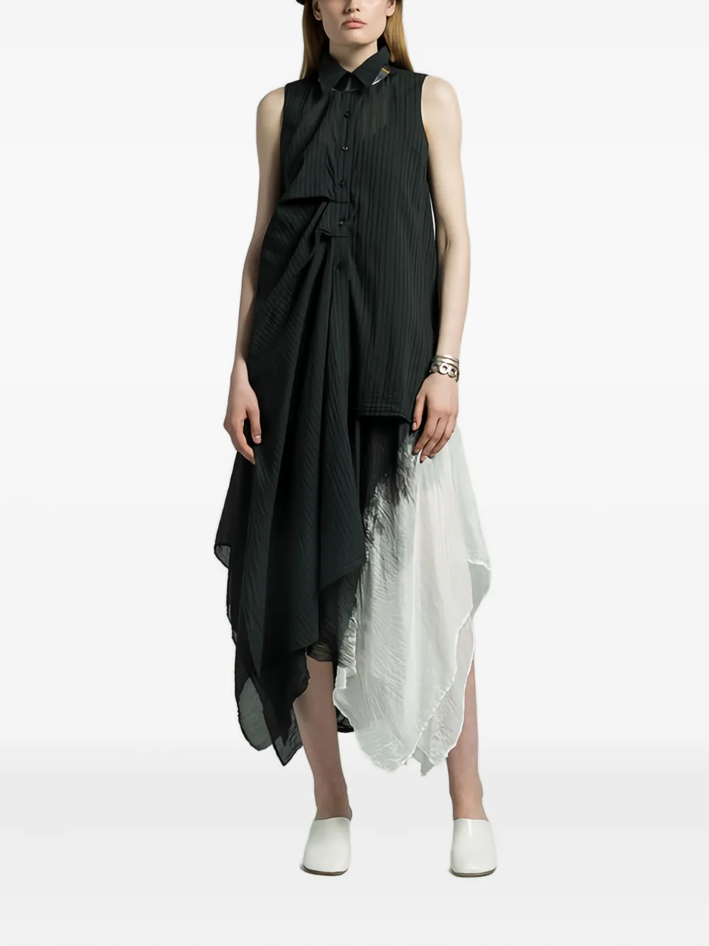 Marc Le Bihan asymmetric dress - Zwart