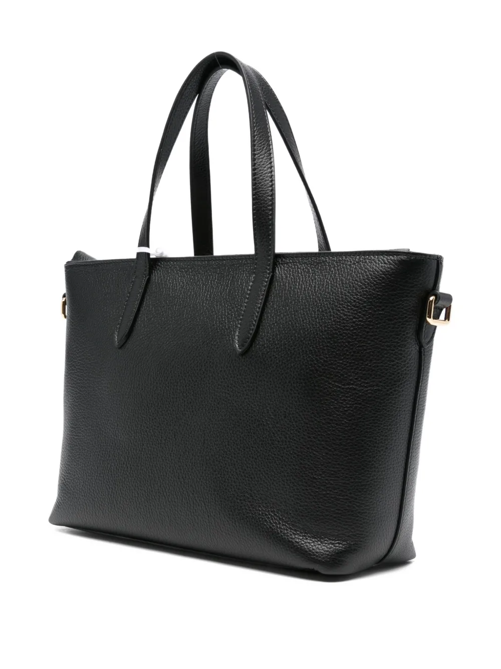Bally Logo-stamp Leather Tote Bag In Black