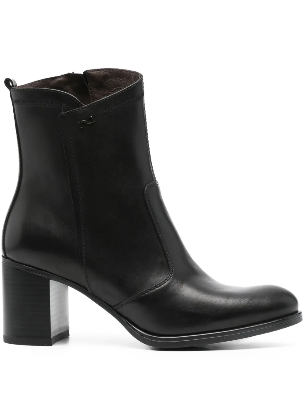 Nero Giardini 70mm Zip-detail Block-heel Boots In Black