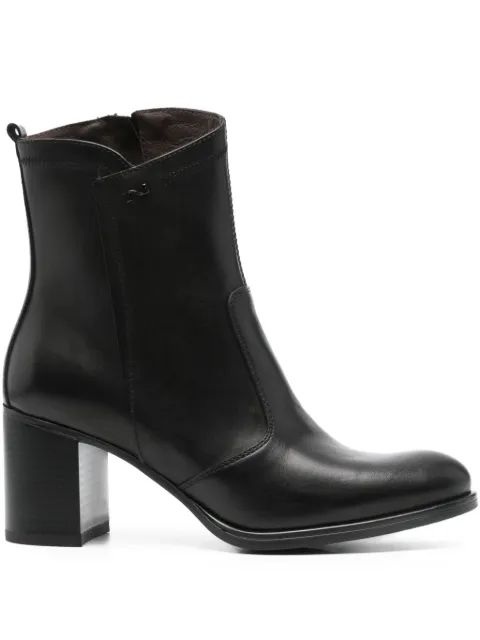 NERO GIARDINI 70mm zip-detail block-heel boots