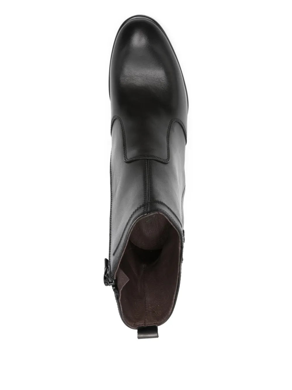 NERO GIARDINI 70mm zip-detail block-heel boots Black