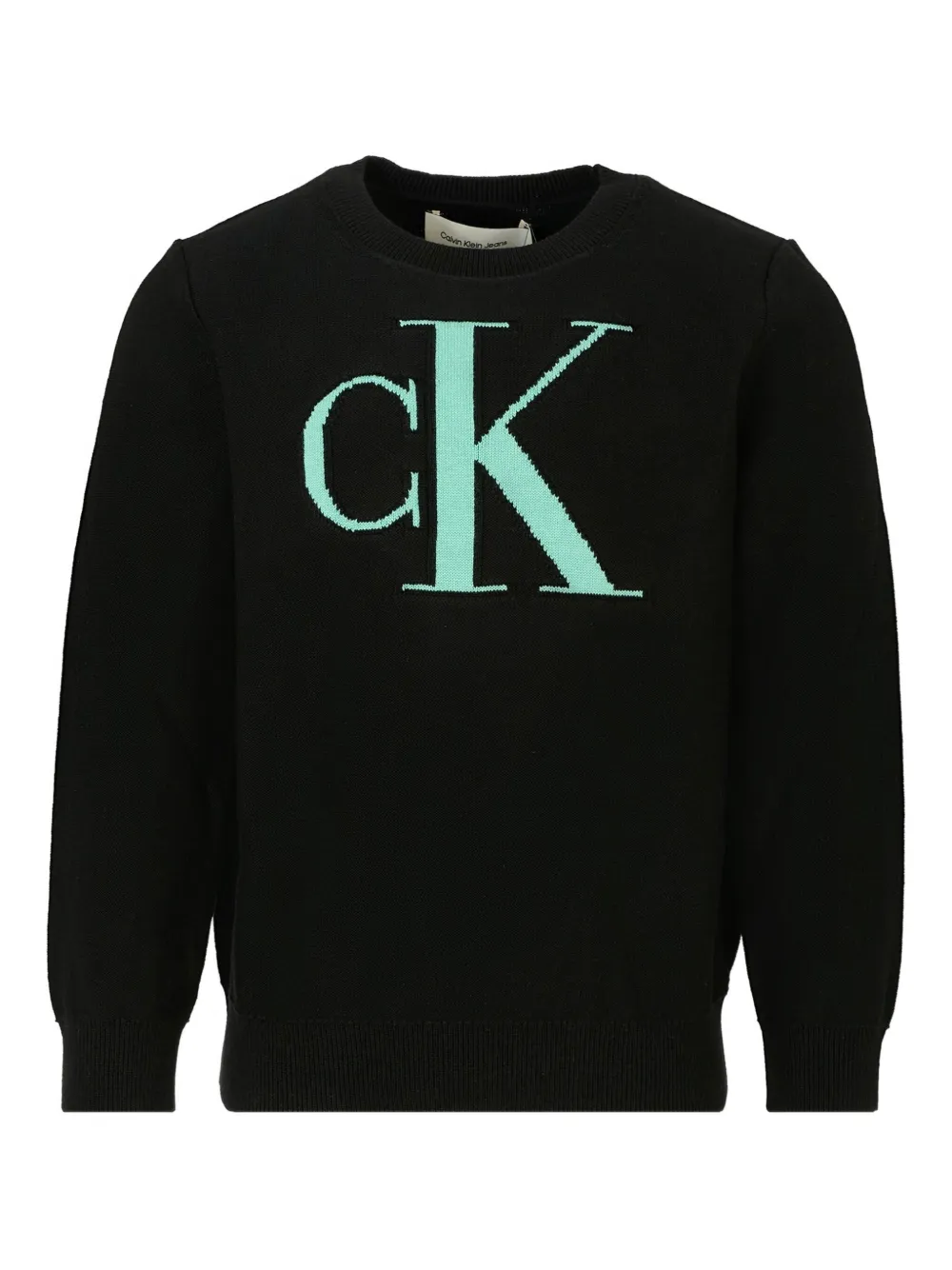Calvin Klein Kids' Logo Sweatshirt In Black