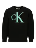 Calvin Klein Kids logo sweatshirt - Black