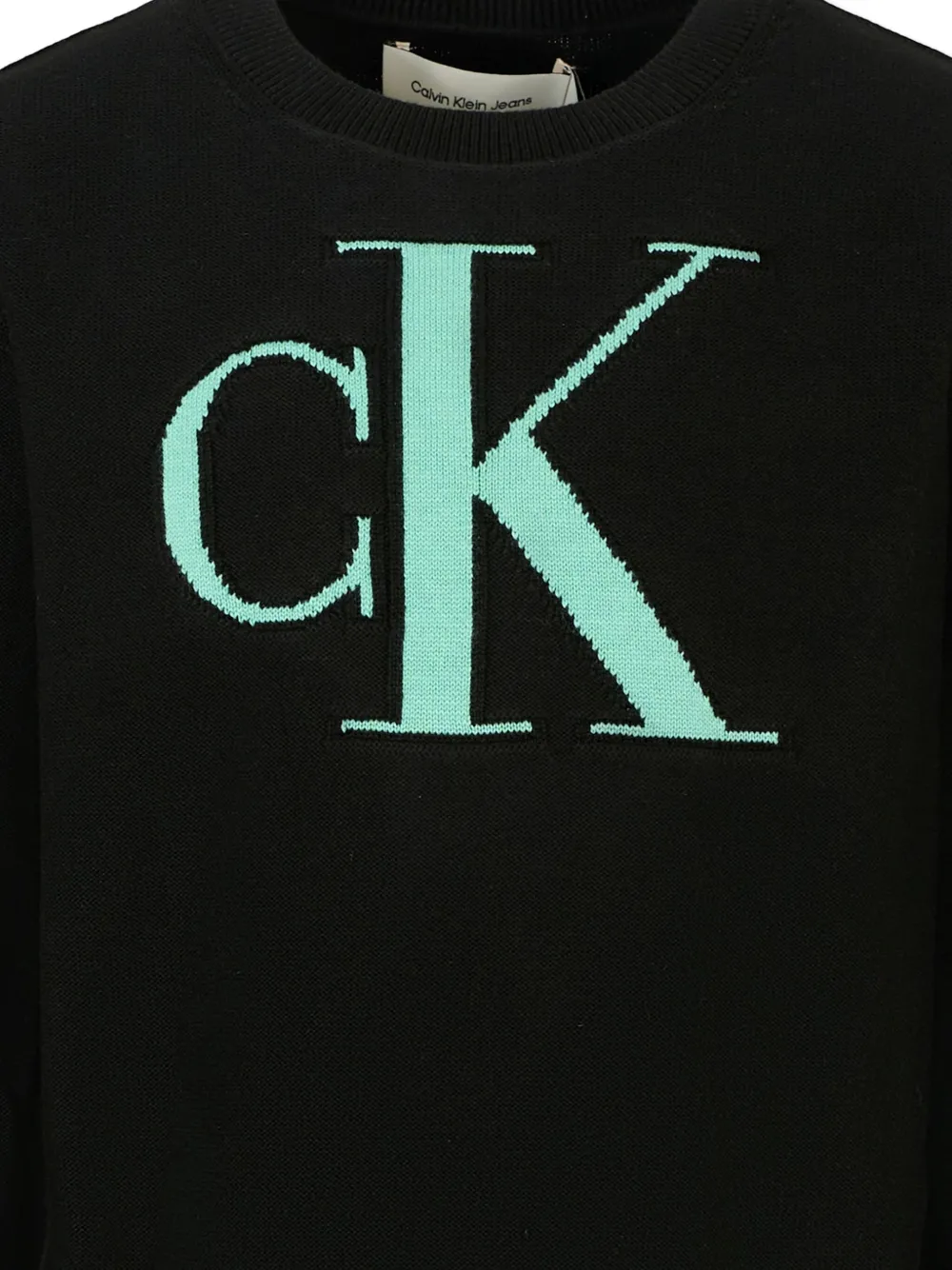 Calvin Klein Kids logo sweatshirt Zwart