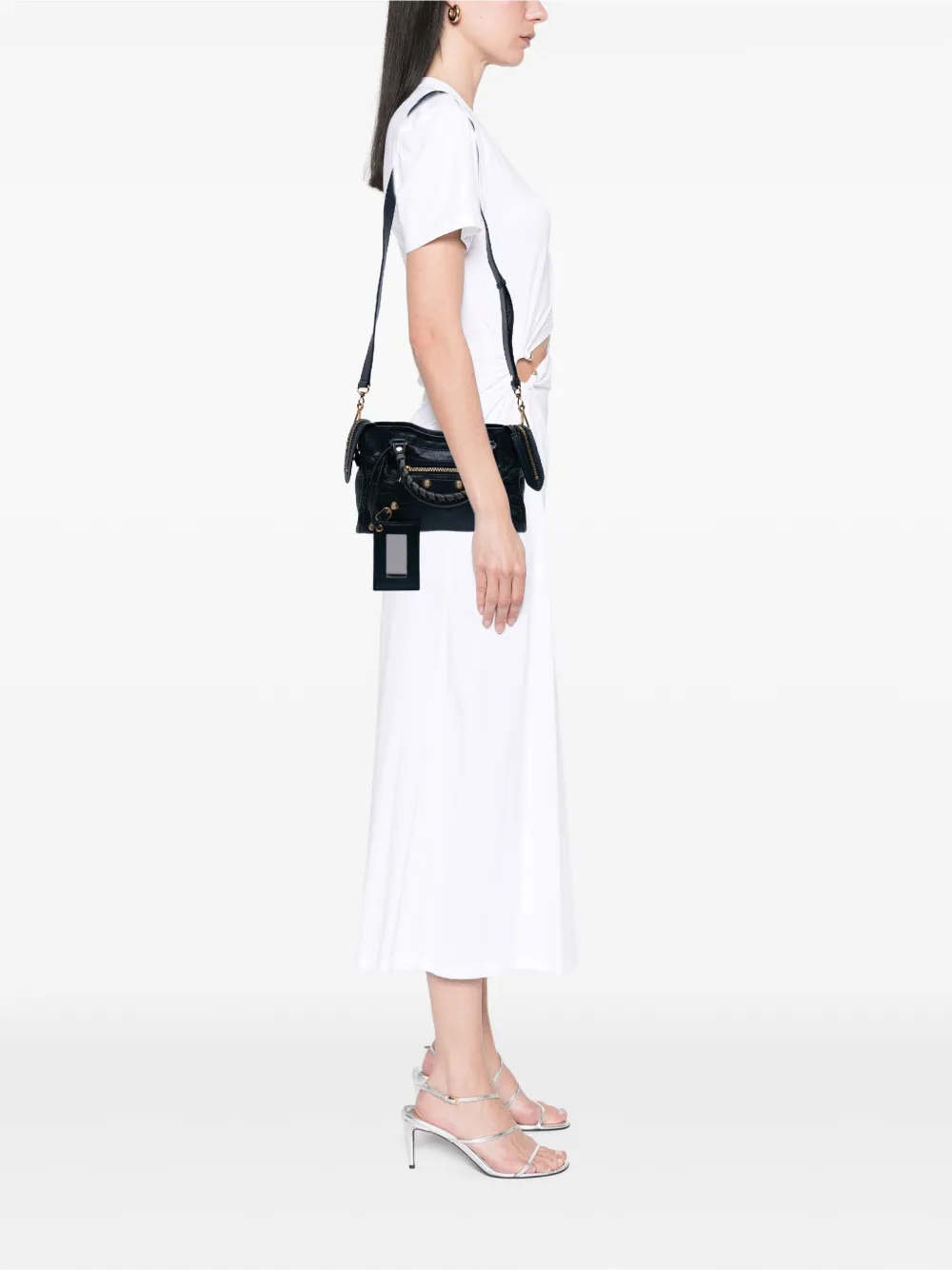 Balenciaga Pre-Owned 2015 Mini Lambskin Motocross City Giant 21 satchel | Pre-Owned | Image 2