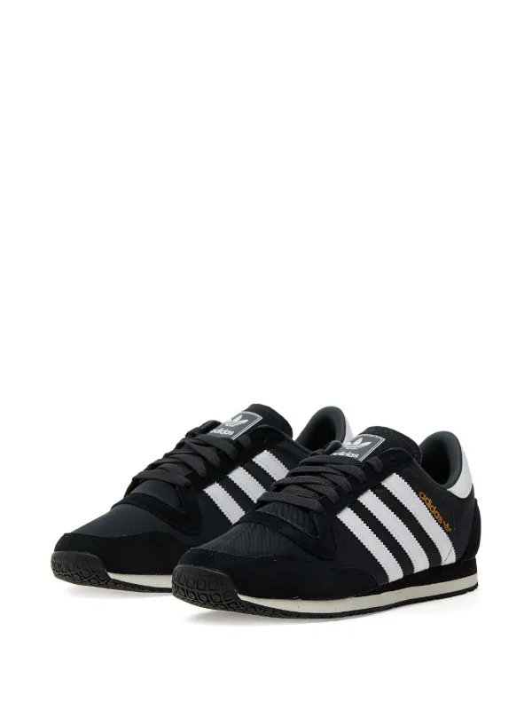 Adidas Galaxy OG 3-Stripes Suede Sneakers | Black | FARFETCH