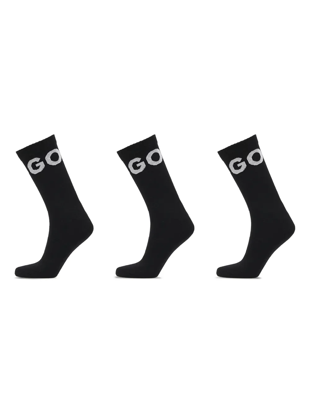 HUGO logo-detail socks (pack of three) Zwart