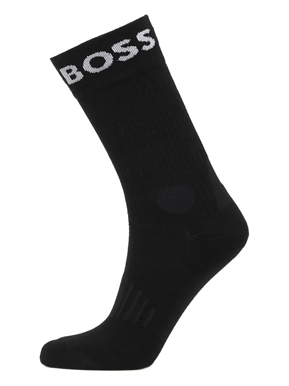 HUGO logo-detail quarter-length socks (pack of two) Zwart
