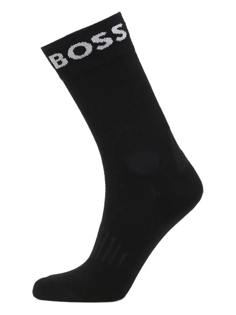 HUGO logo-detail quarter-length socks (pack of two)