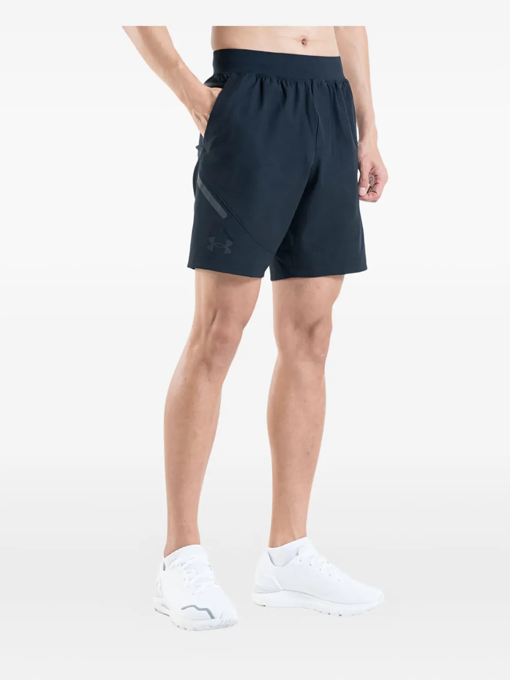 Under Armour Unstoppable shorts met logo en vlakken Zwart