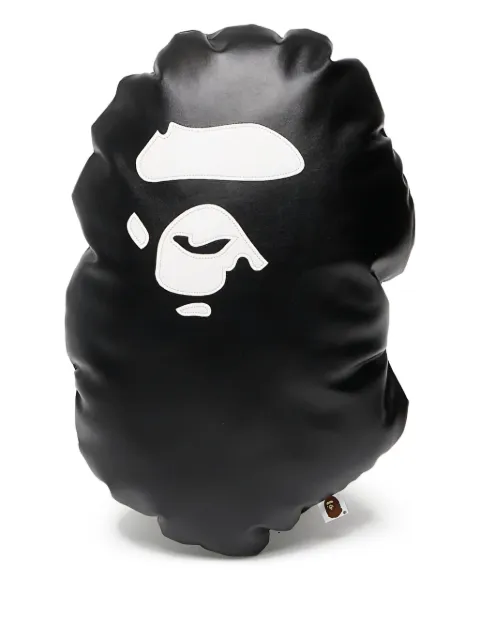 A BATHING APE® وسادة جلد بزينة رأس قرد