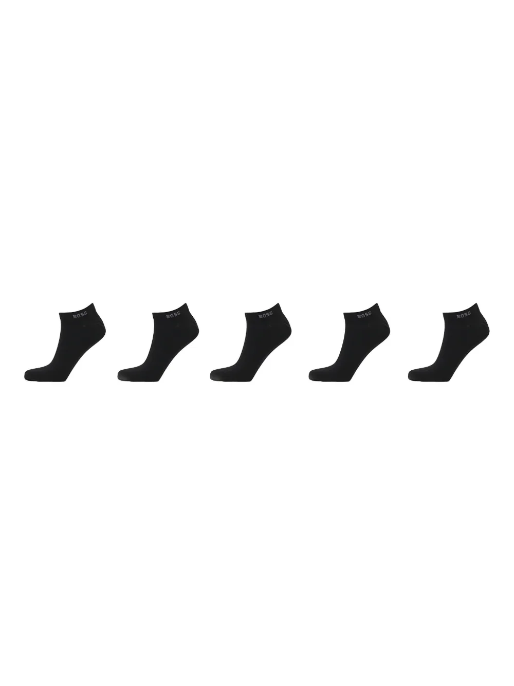 HUGO logo ankle socks (pack of five) Zwart