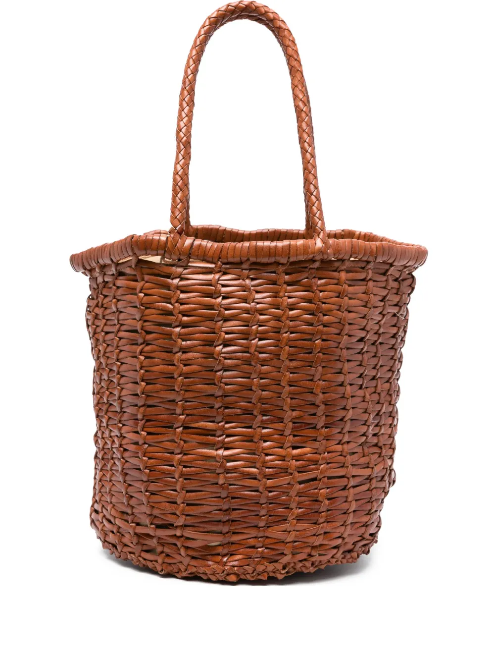 DRAGON DIFFUSION Leren bucket-tas Bruin