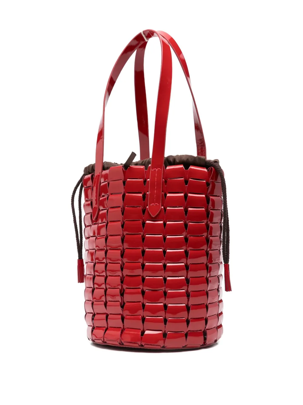 Dragon Diffusion Leather Bucket Bag In Red