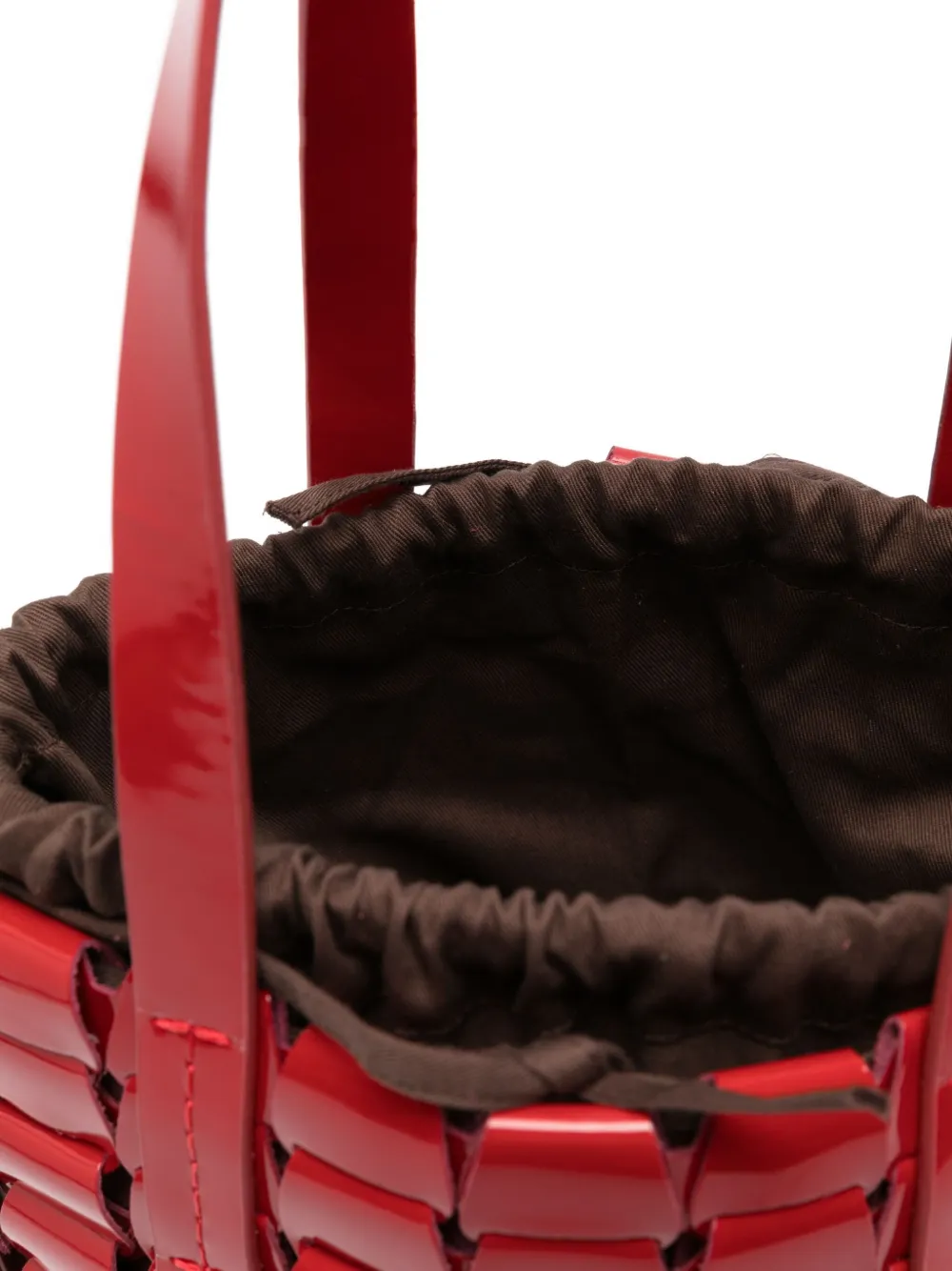 Dragon Diffusion Leather Bucket Bag In Red